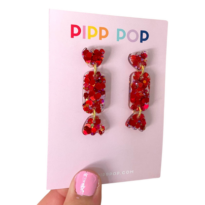 Glitter Christmas Cracker Dangles - 4 Styles Available-Pipp Pop