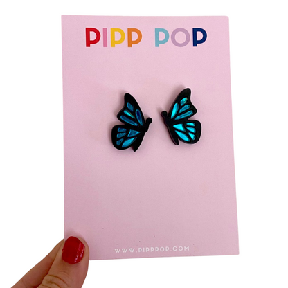 Butterfly Studs - 4 Colours Available-Pipp Pop