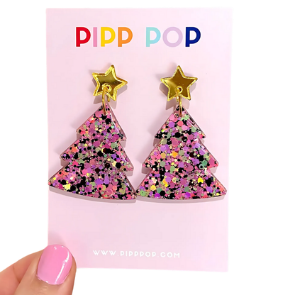 2024 Glitter Christmas Tree Dangles - 22 Styles Available-Pipp Pop