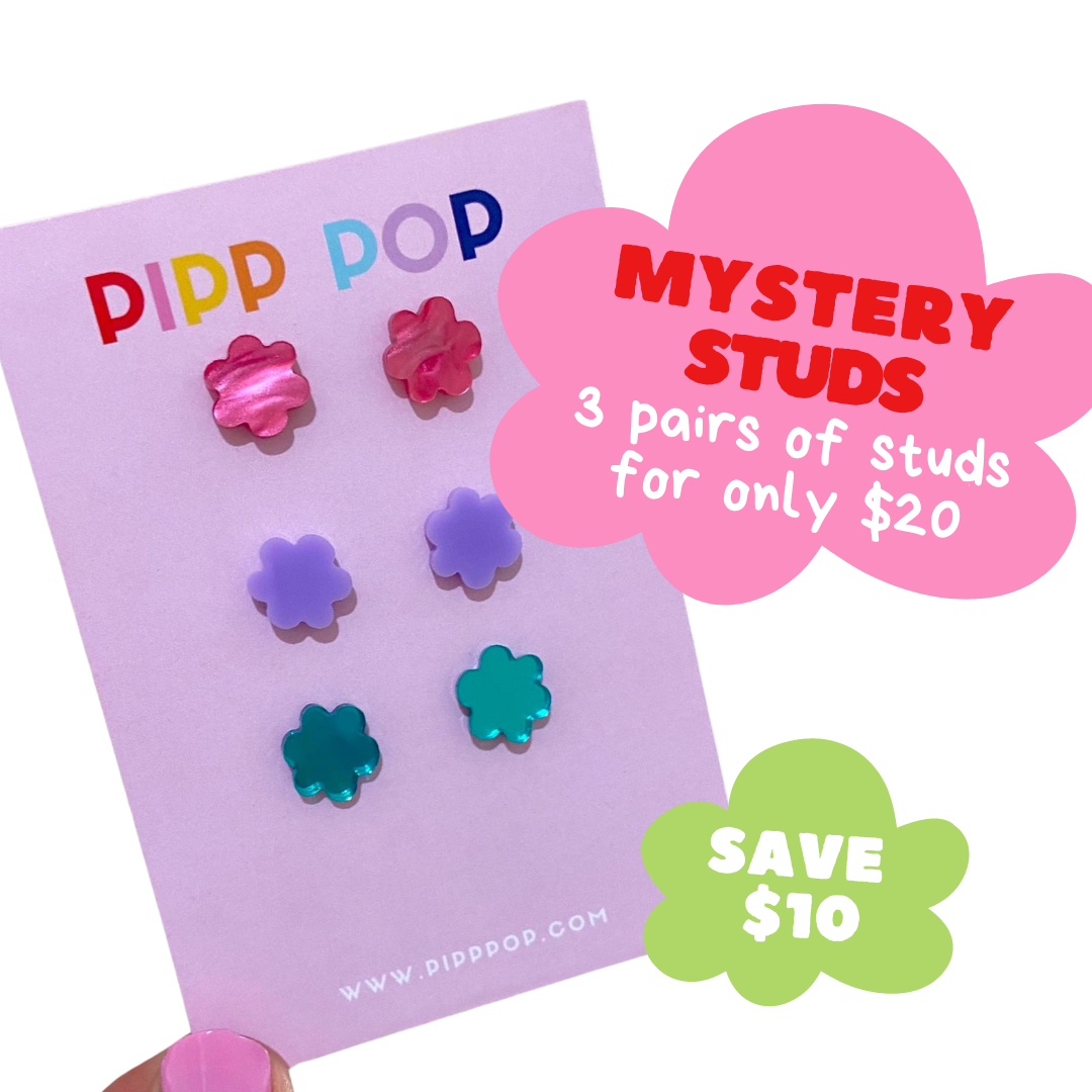 Mystery Flower Stud Bundle-Pipp Pop