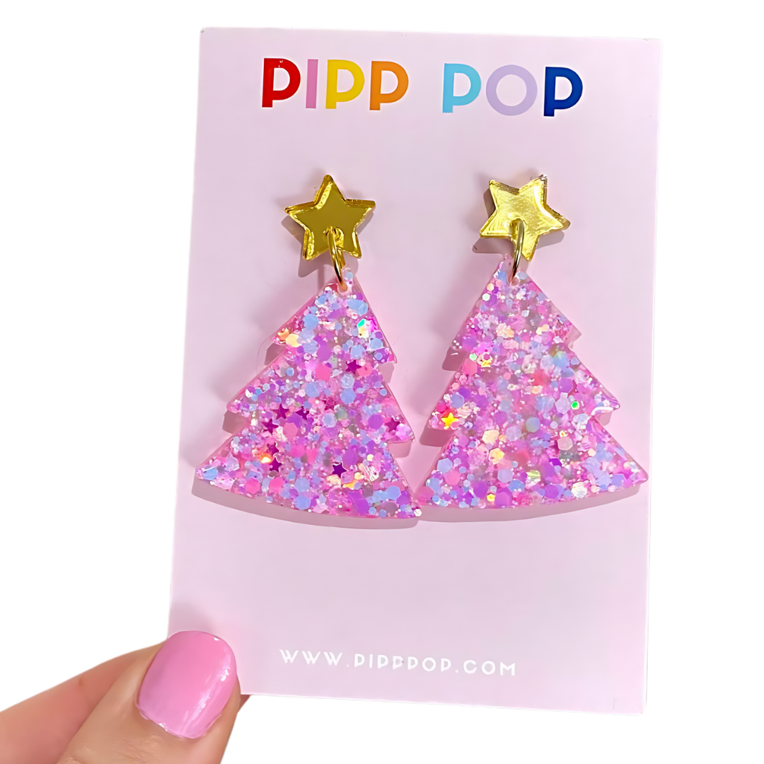 2024 Glitter Christmas Tree Dangles - 22 Styles Available-Pipp Pop