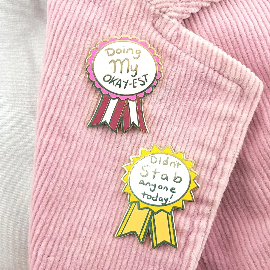 Doing My Okay-Est Enamel Lapel Pin-Pipp Pop