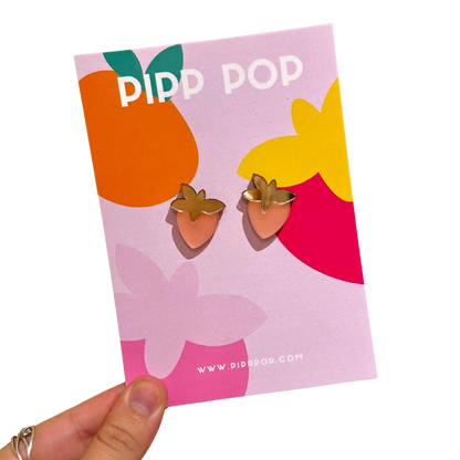 Strawberry Kisses Studs-Pipp Pop