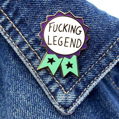 Fucking Legend Lapel Pin-Pipp Pop