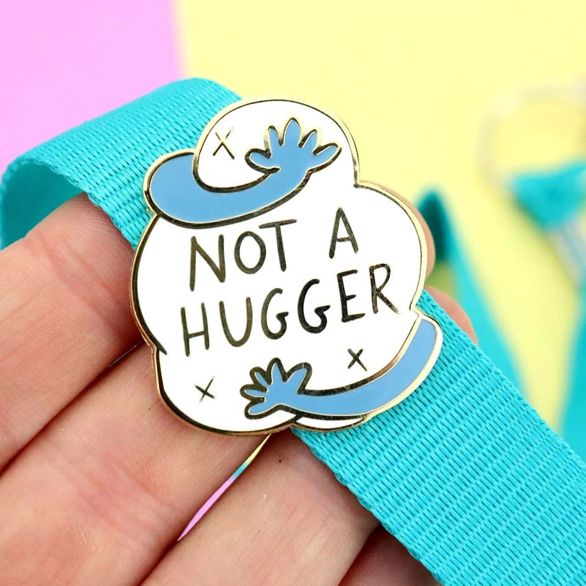 Not A Hugger Lapel Pin-Pipp Pop