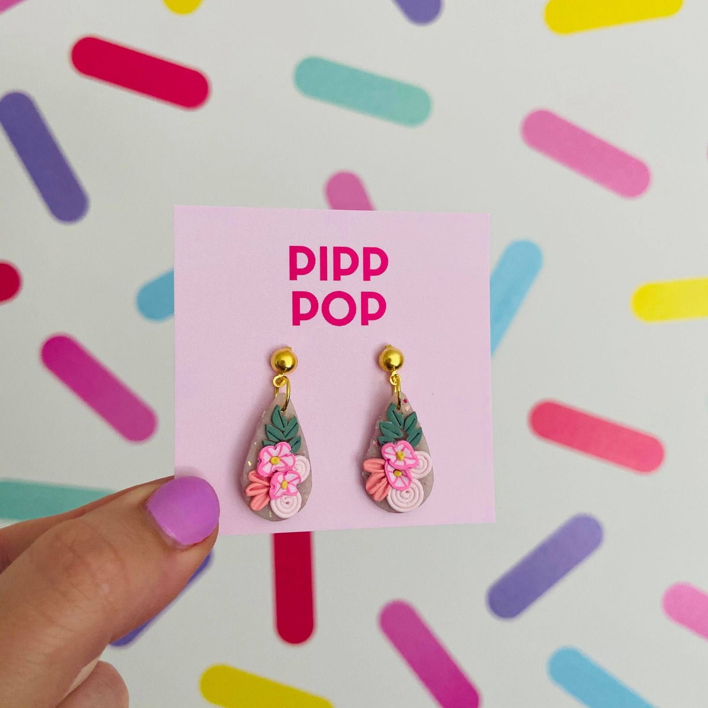 Pip's Poppies Dangles-Pipp Pop