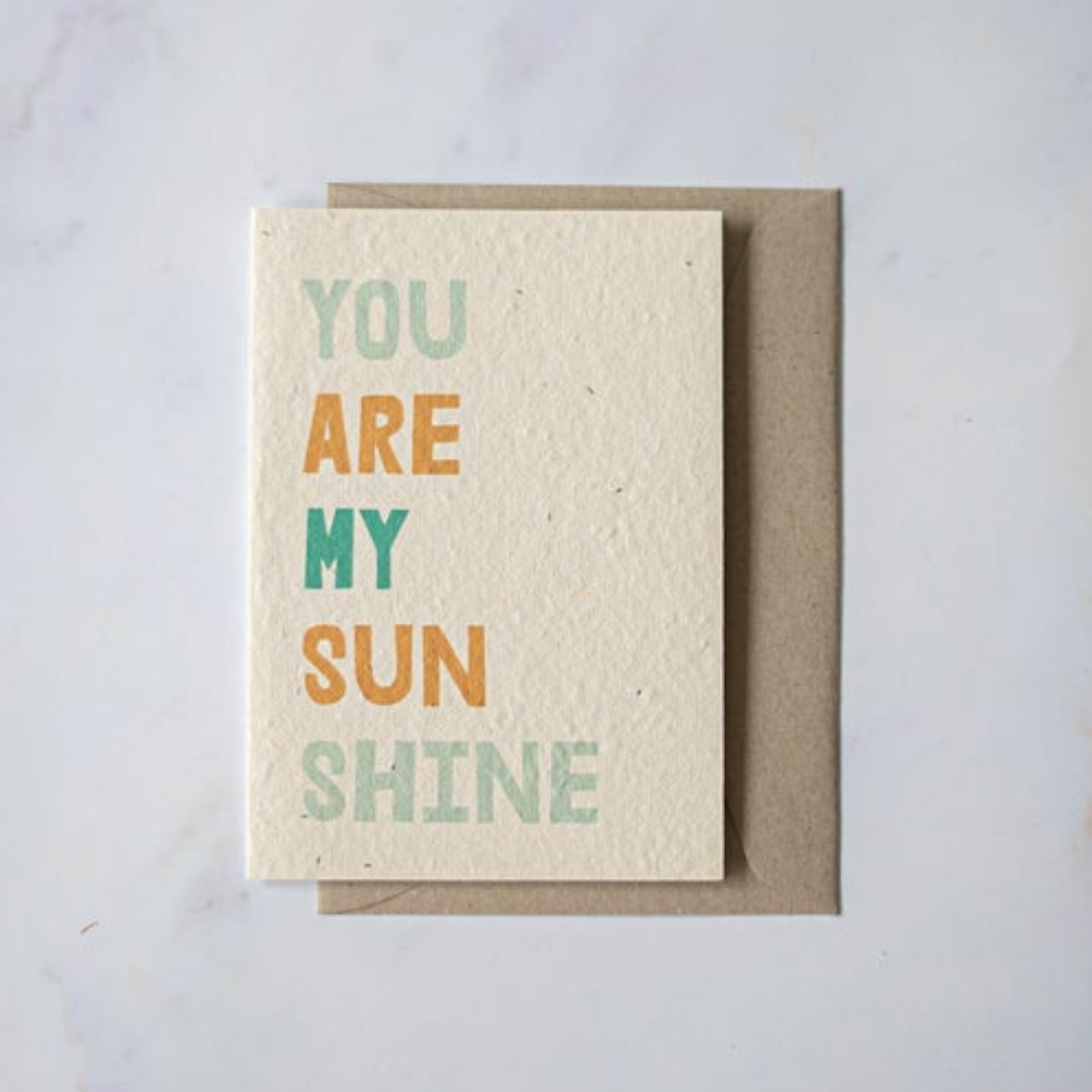 Turquoise Creative - Plantable seeded cards - Sunshine-Pipp Pop