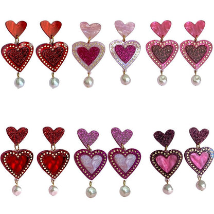 L'amour Pearl Dangles - 6 Colours Available-Pipp Pop