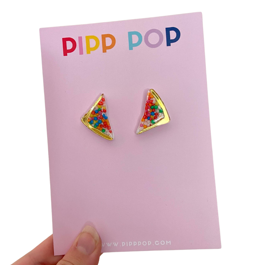 Fairy Bread Stud Earrings-Pipp Pop