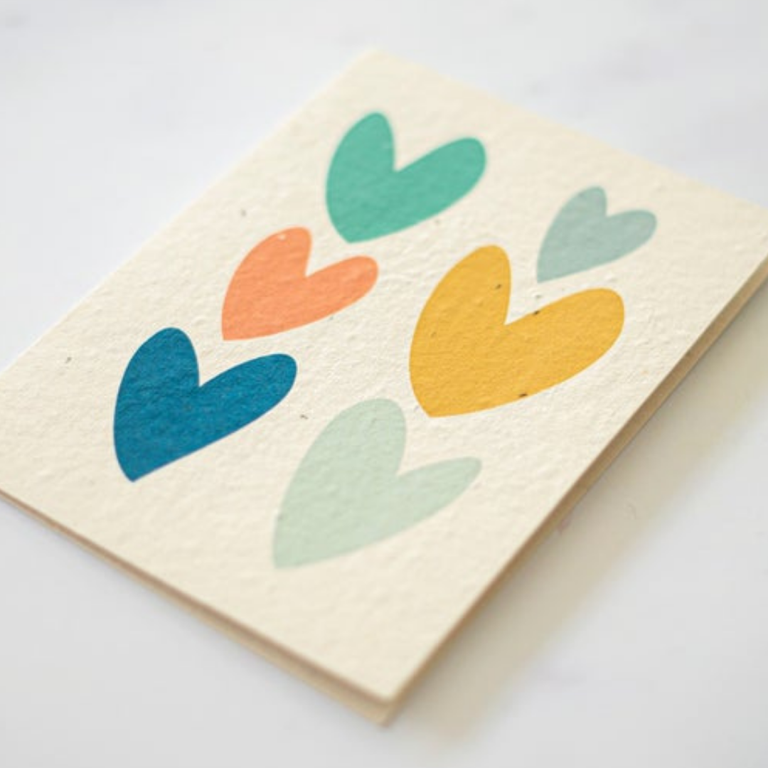 Turquoise Creative - Plantable seeded cards - Love hearts 1.0-Pipp Pop