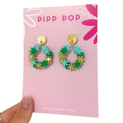 Flower Bomb Dangles - 11 Colours Available-Pipp Pop