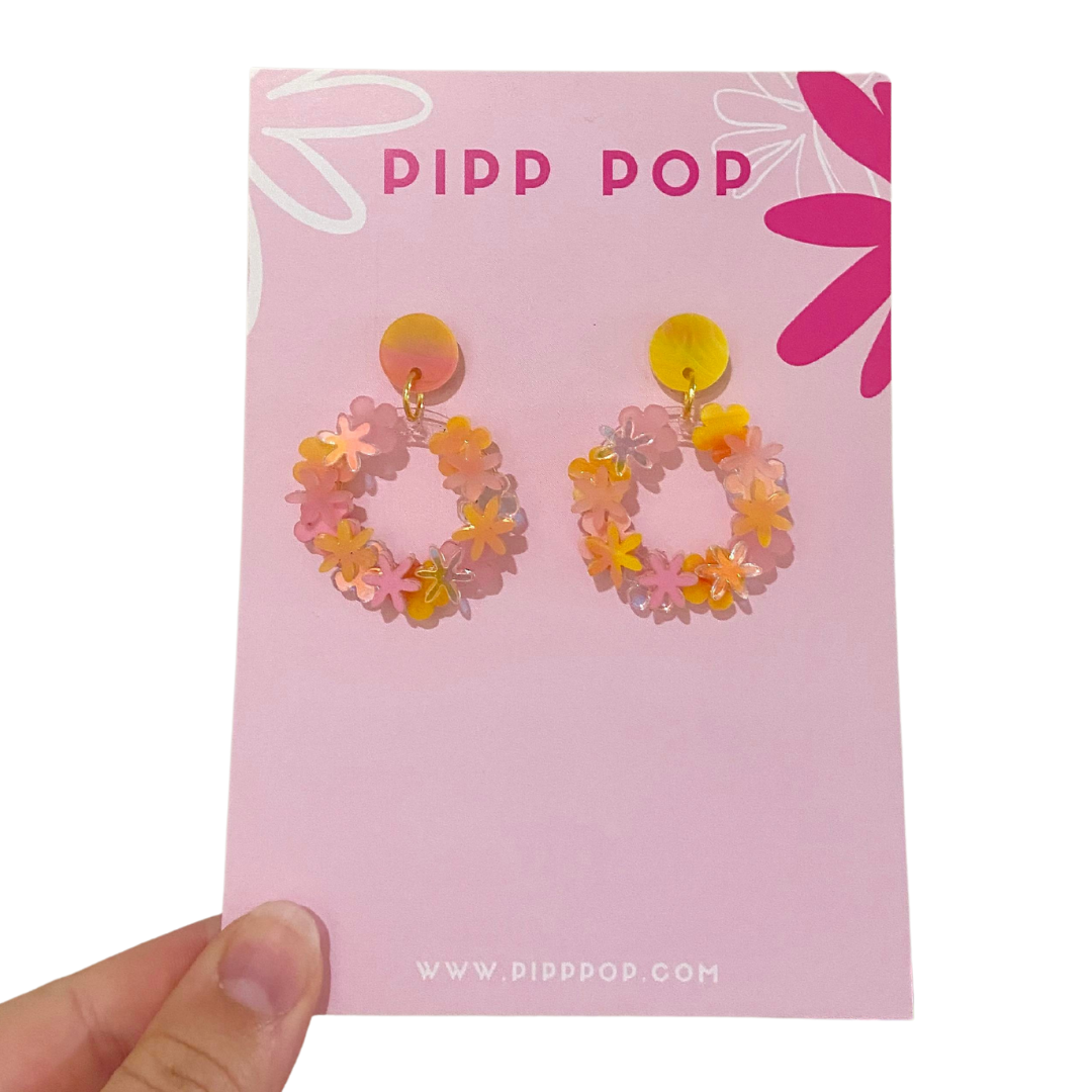 Flower Bomb Dangles - 11 Colours Available-Pipp Pop