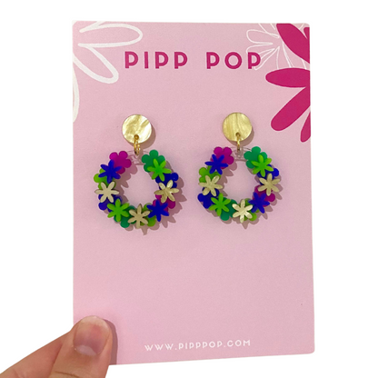 Flower Bomb Dangles - 11 Colours Available-Pipp Pop