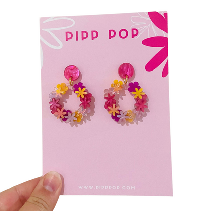 Flower Bomb Dangles - 11 Colours Available-Pipp Pop