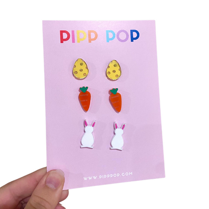 Easter Stud Pack #1 - 3 Colours Available-Pipp Pop
