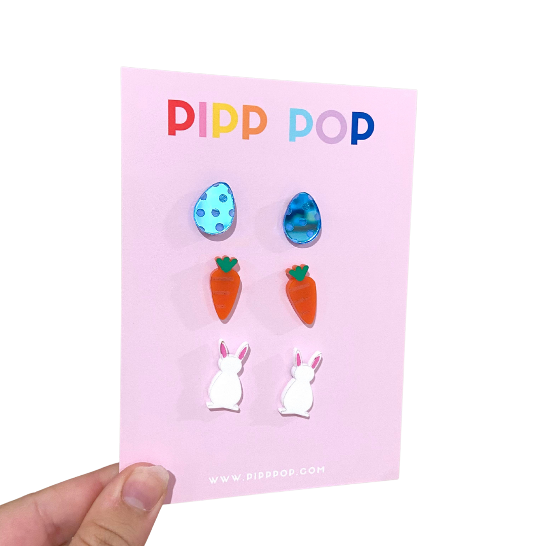 Easter Stud Pack #1 - 3 Colours Available-Pipp Pop