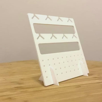 Earrings Stand - White
