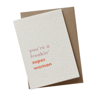 Hello Petal - Super Woman Plantable Card-Pipp Pop