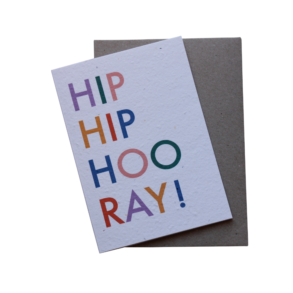Hello Petal - Hip Hip Plantable Card-Pipp Pop