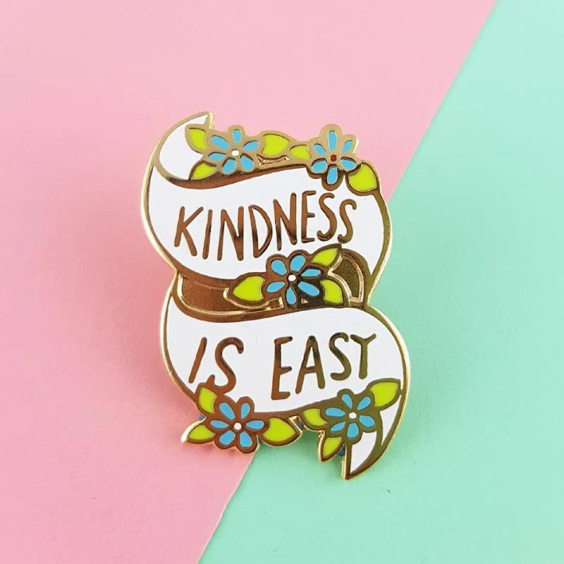 Kindness Is Easy Enamel Lapel Pin-Pipp Pop