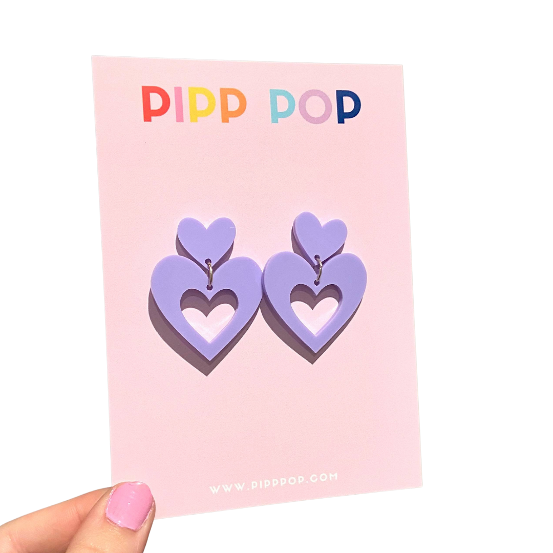 Big Love Dangles - 14 Colours Available-Pipp Pop