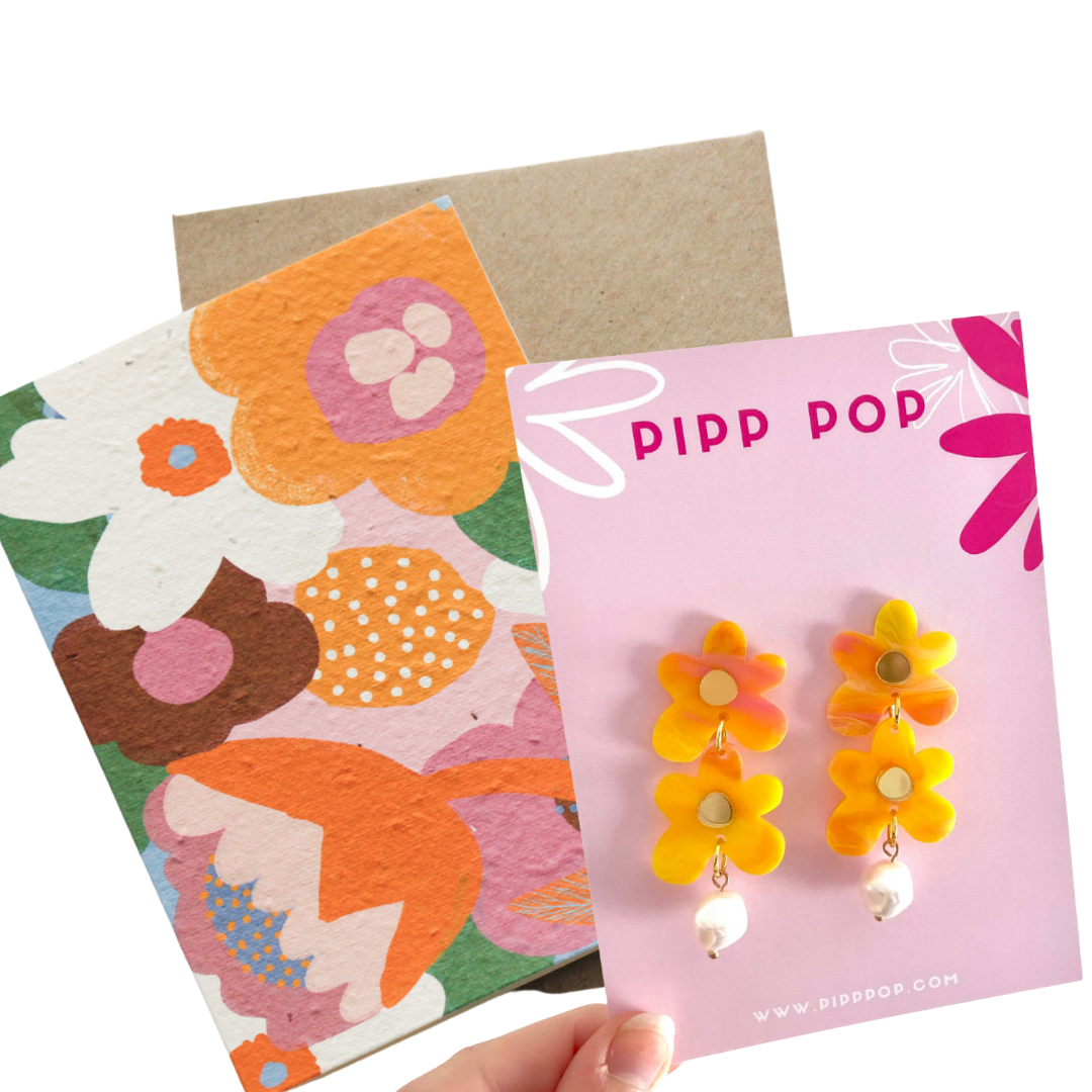 Petal Bundle - Card + Petal Dangles-Pipp Pop