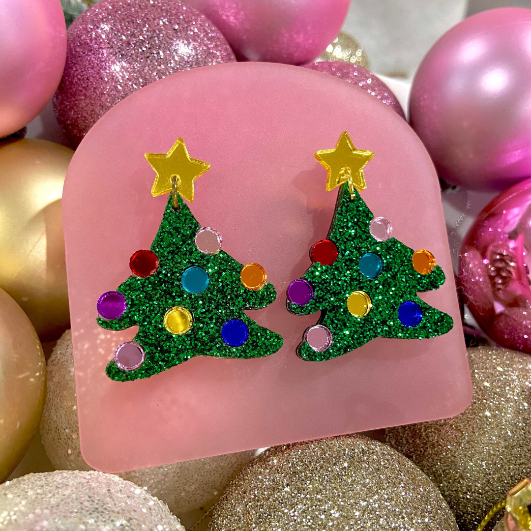 Rainbow Christmas Tree Dangles-Pipp Pop