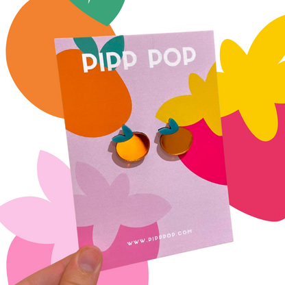 Orange Dreams Studs-Pipp Pop